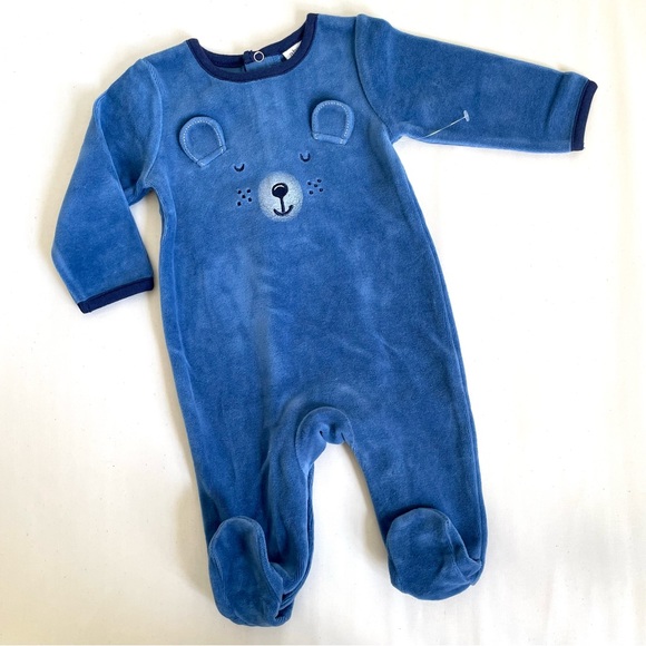 Absorba Infant Baby Velour Bodysuit with Footie, 0-3 mos, NWOT - Picture 7 of 7